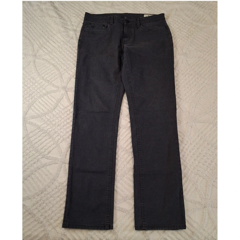 English‎ Laundry Mens 32x34 Straight Leg Jeans Charcoal Gray Stretch 5-Pocket